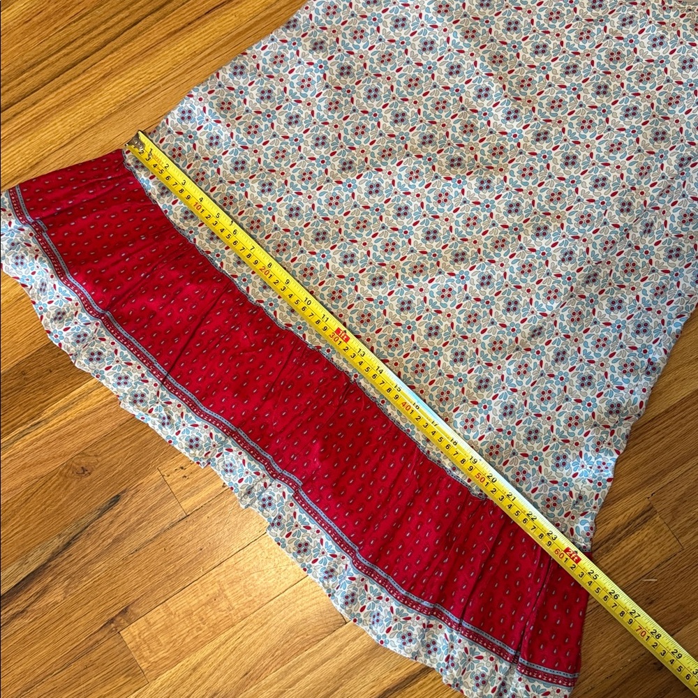Doe & Rae Blue, white and Red Patterned Sundress size large - Picture 10 of 14
